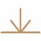 Ekena Millwork Saratoga Timber Gable Bracket, Western Red Cedar, 84"W x 53"H x 3 1/2"D x 3 1/2"F, 15/12 Pitch GBW084X53X0404SAR00SWR - alternate 1